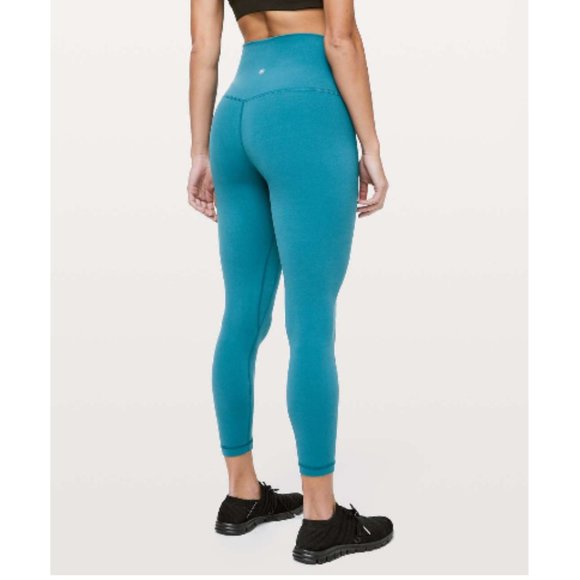 lululemon athletica | Pants u0026 Jumpsuits | Lululemon Align Pant 28 Nulu  Cerulean Capri Blue Cpri Size | Poshmark